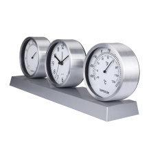 Hot sale weather station clock alarm table clock antique desk & table clocks